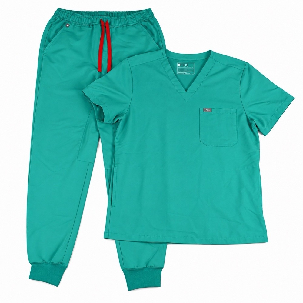 figs mens tansen jogger Large scrubs set surgical green chisec top